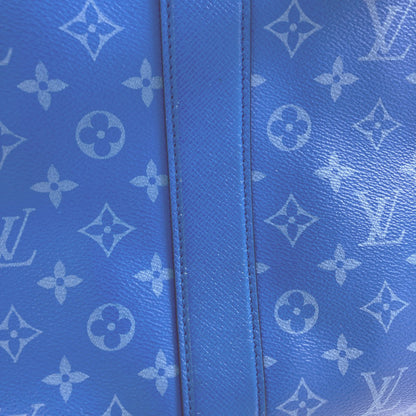 LOUIS VUITTON M31010 Weekend Tote NM Taigarama Handbag Taiga Ladies [Used]