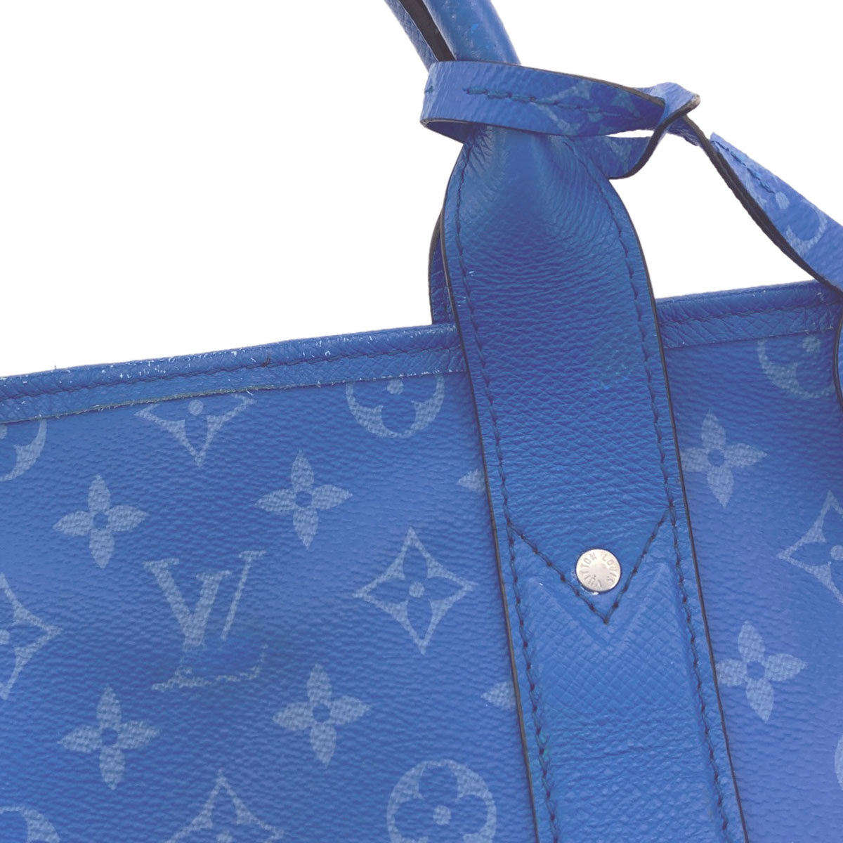 LOUIS VUITTON M31010 Weekend Tote NM Taigarama Handbag Taiga Ladies [Used]