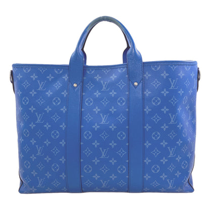 LOUIS VUITTON M31010 Weekend Tote NM Taigarama Handbag Taiga Ladies [Used]