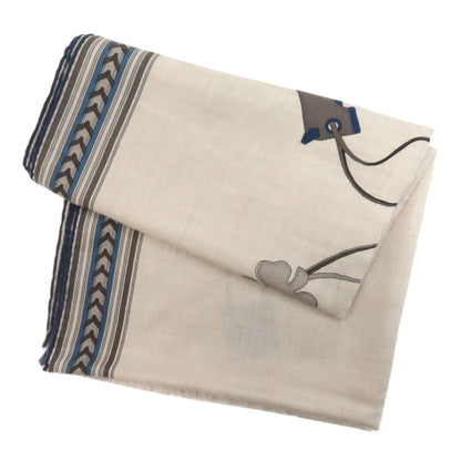 HERMES Rectangle Stall Cashmere SilkLadies [Used]