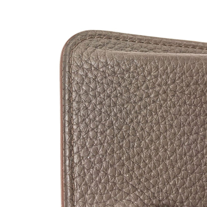 HERMES Dogon Etan Silver Hardware Card Case Togo Ladies [Used]