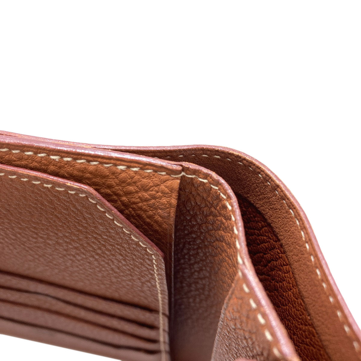 HERMES Jura Gold Hardware Bifold Wallet with Coin Pocket Ardennes Ladies [Used]
