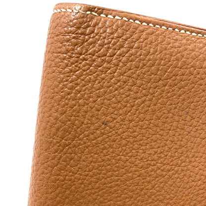 HERMES Jura Gold Hardware Bifold Wallet with Coin Pocket Ardennes Ladies [Used]