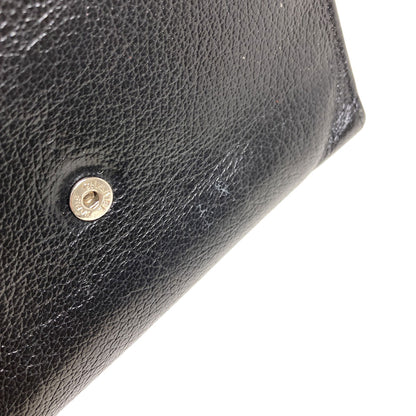 CHANEL COCO Mark SilverHardware Long wallet (with coin pocket) Calf Ladies [Used]