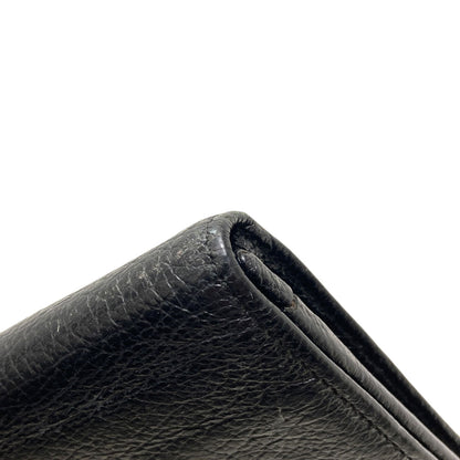 CHANEL COCO Mark SilverHardware Long wallet (with coin pocket) Calf Ladies [Used]