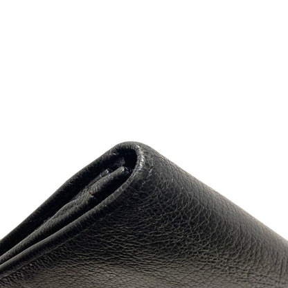 CHANEL COCO Mark SilverHardware Long wallet (with coin pocket) Calf Ladies [Used]