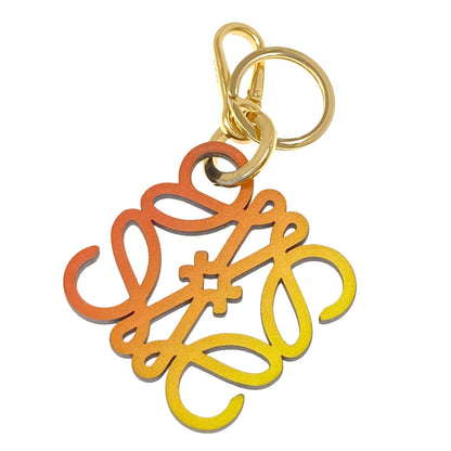 LOEWE anagram key ring Leather Ladies [Used]