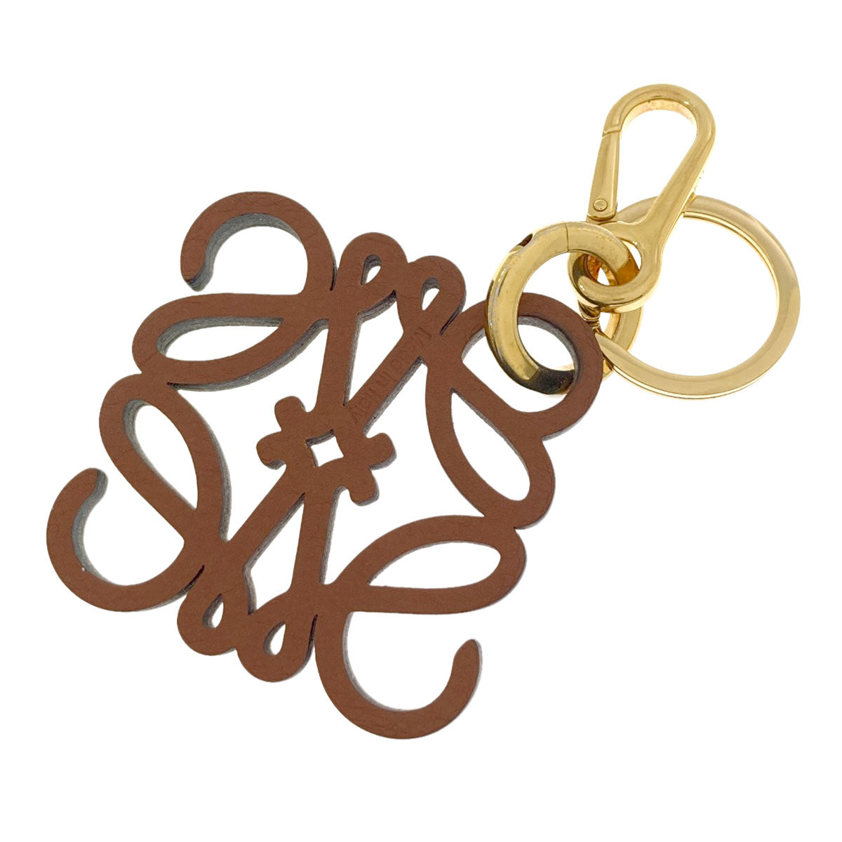 LOEWE anagram key ring Leather Ladies [Used]