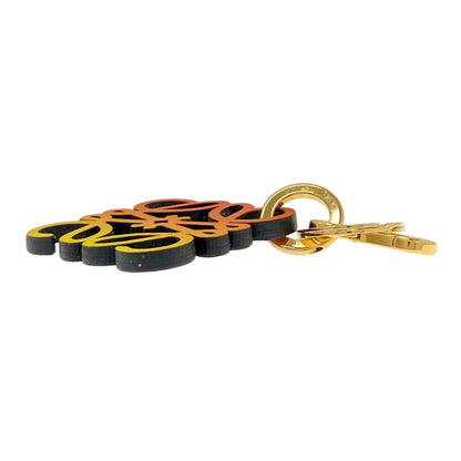 LOEWE anagram key ring Leather Ladies [Used]