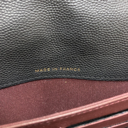 CHANEL 27723991 V Stitch COCO Mark GoldHardware Long wallet (with coin pocket) Soft Grained Calfskin Ladies [Used]