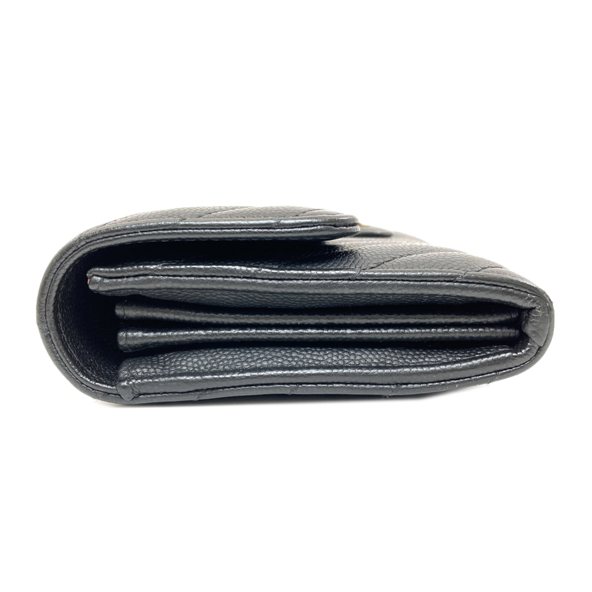 CHANEL 27723991 V Stitch COCO Mark GoldHardware Long wallet (with coin pocket) Soft Grained Calfskin Ladies [Used]