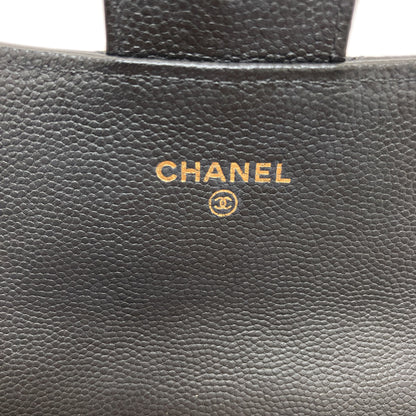CHANEL 27723991 V Stitch COCO Mark GoldHardware Long wallet (with coin pocket) Soft Grained Calfskin Ladies [Used]