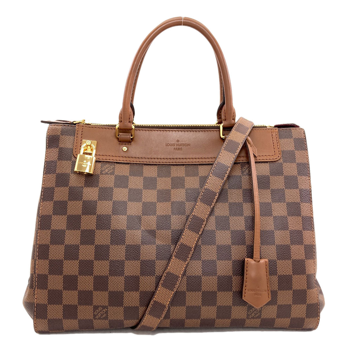 LOUIS VUITTON N41337 Greenwich Handbag Damier canvas Ladies [Used]