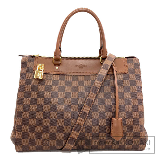 LOUIS VUITTON N41337 Greenwich Handbag Damier canvas Ladies [Used]