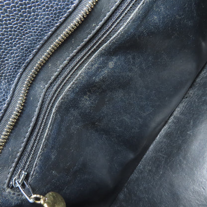CHANEL Medallion GoldHardware Tote Bag Grained Calfskin Skin Ladies [Used]
