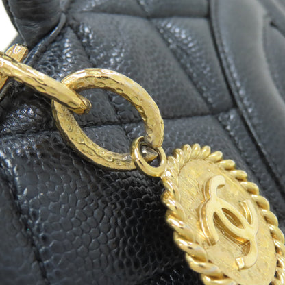 CHANEL Medallion GoldHardware Tote Bag Grained Calfskin Skin Ladies [Used]