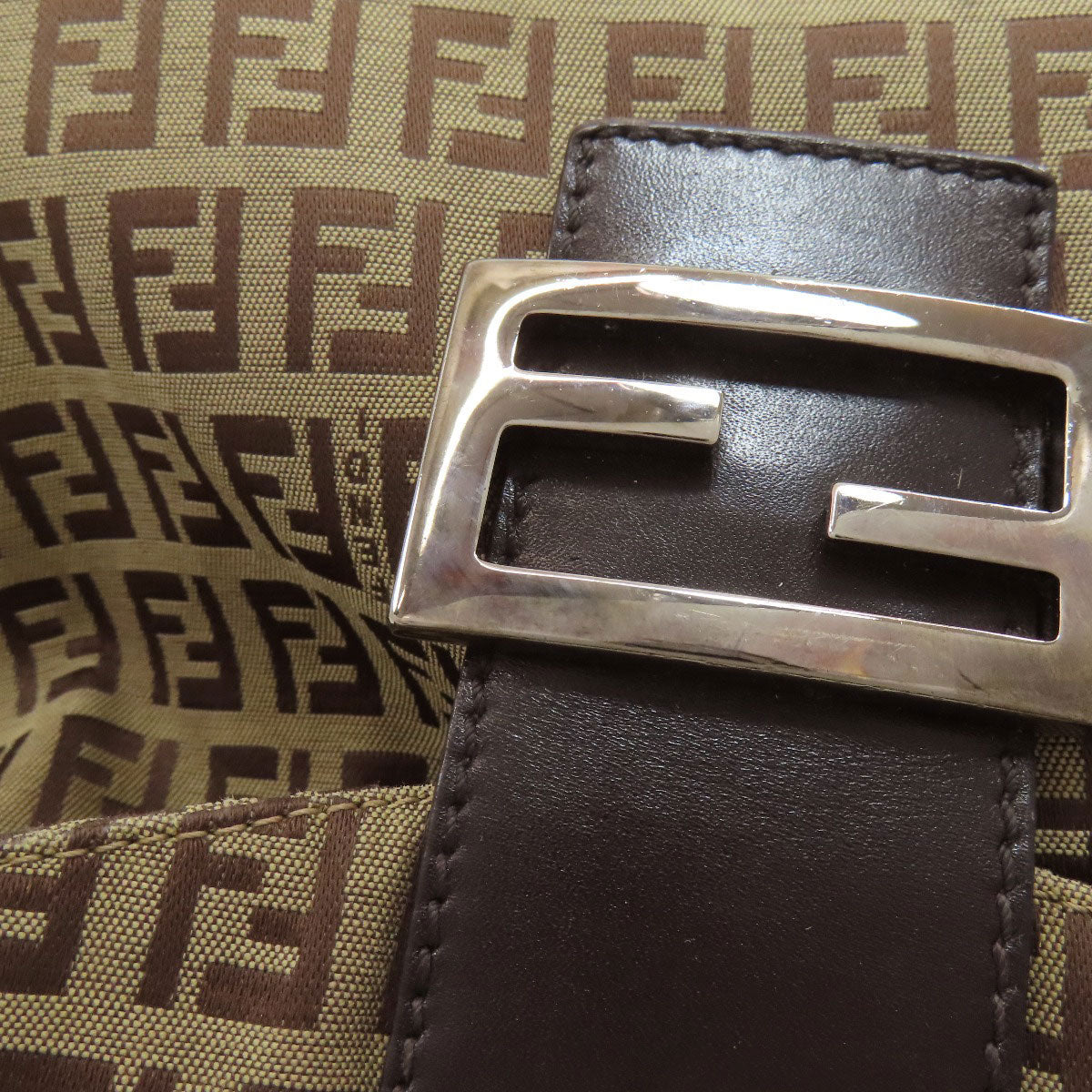FENDI Mamma bucket Zucchino Handbag Canvas Ladies [Used]
