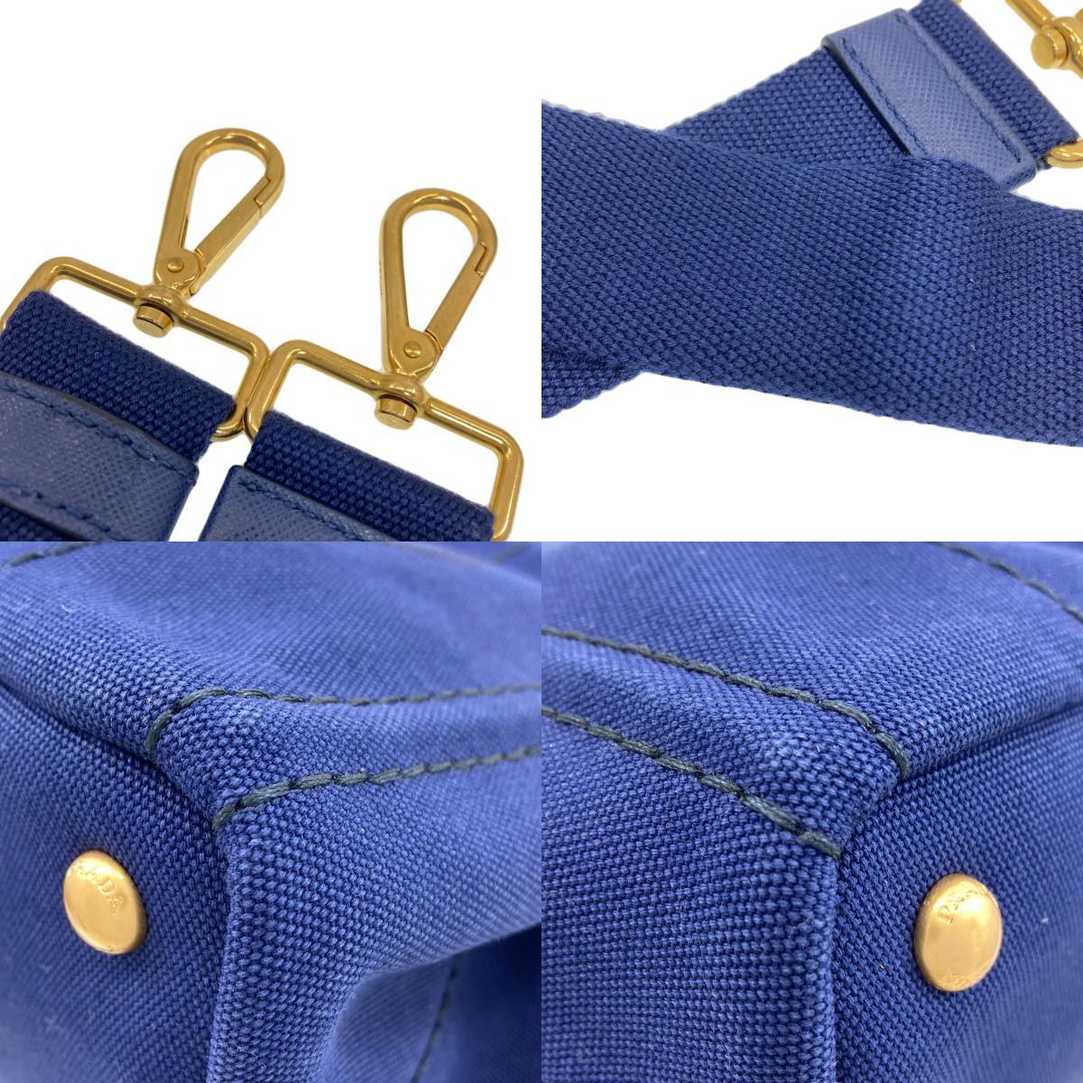 PRADA Canapa mini 2 WAY Handbag Canvas Ladies [Used]