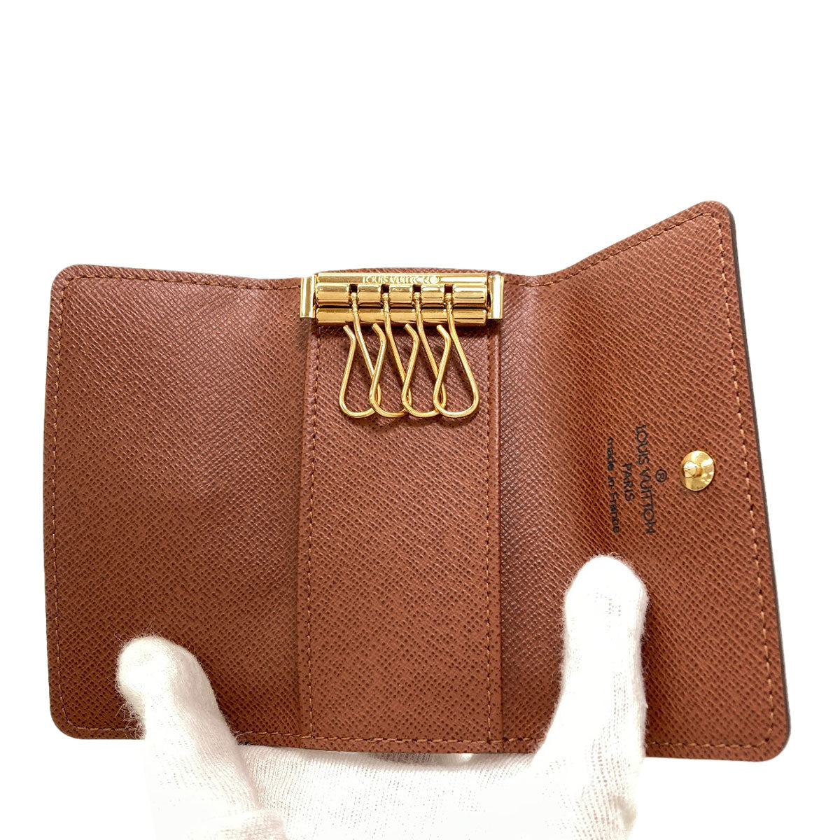 LOUIS VUITTON M62631 Multicles4 key holder Monogram canvas Ladies [Used]