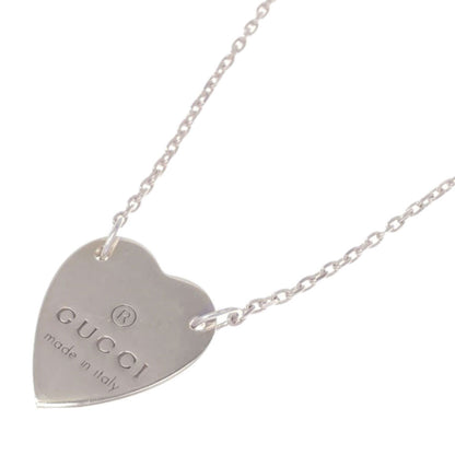 GUCCI heart Necklace Silver Ladies [Used]