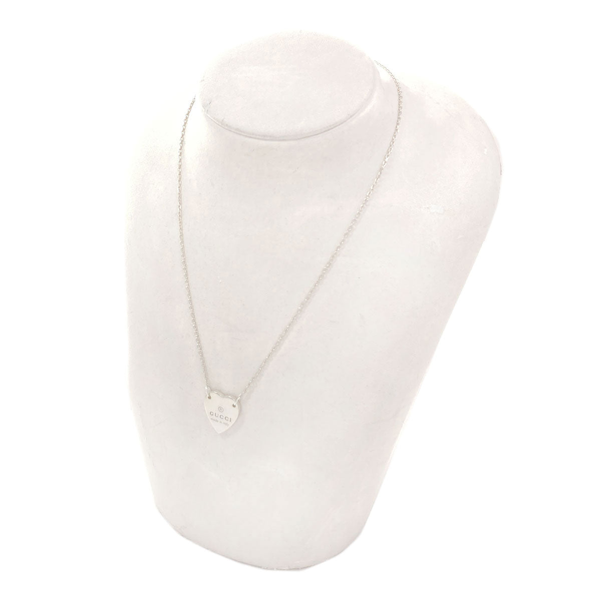 GUCCI heart Necklace Silver Ladies [Used]