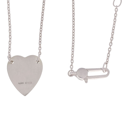 GUCCI heart Necklace Silver Ladies [Used]