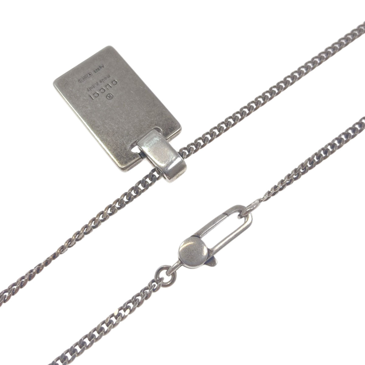 GUCCI Diamante Necklace Silver Ladies [Used]