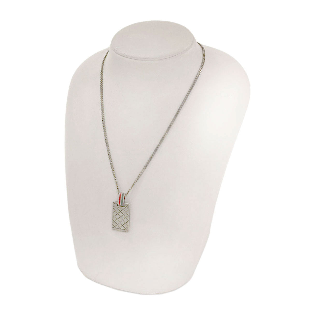 GUCCI Diamante Necklace Silver Ladies [Used]