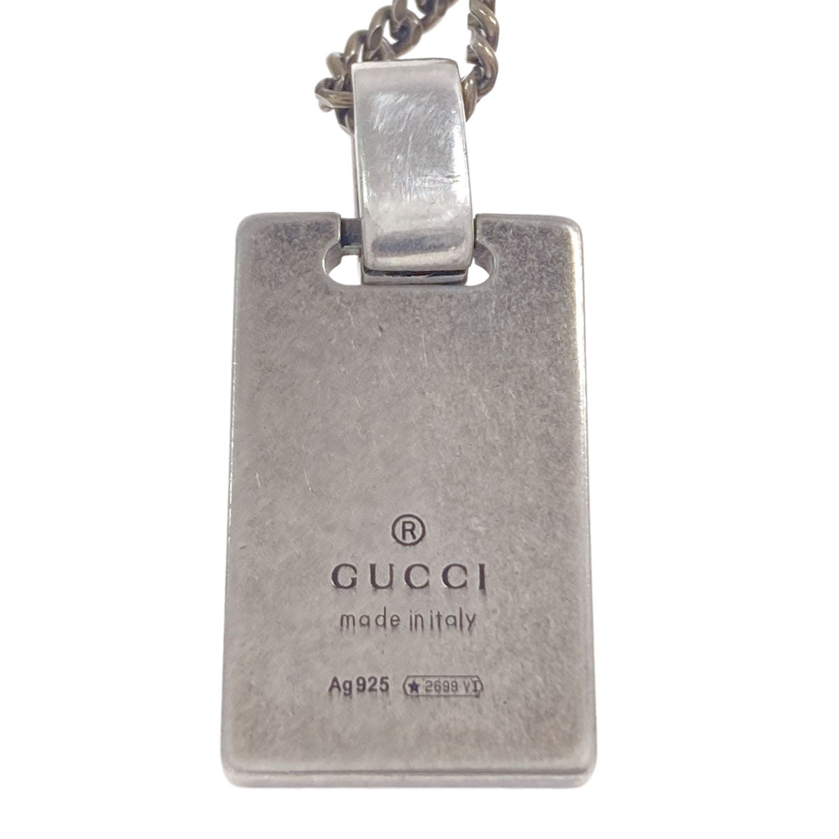 GUCCI Diamante Necklace Silver Ladies [Used]