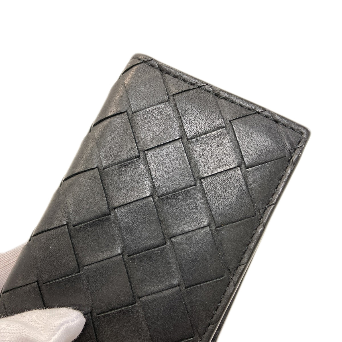 BOTTEGA VENETA Intrecciato compact wallet coin purse Calf Ladies [Used]