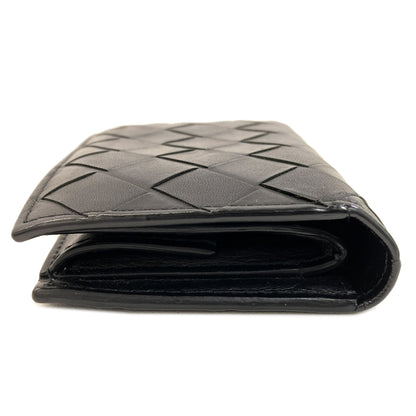 BOTTEGA VENETA Intrecciato compact wallet coin purse Calf Ladies [Used]
