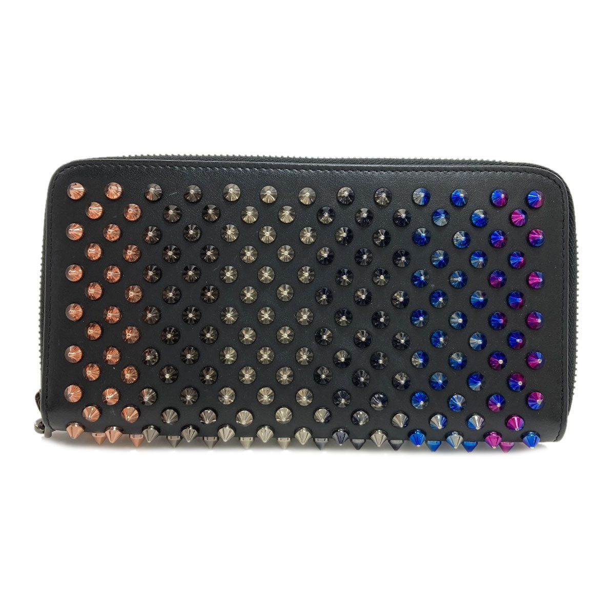 Christian Louboutin Panettone studs Long wallet (with coin pocket) Leather Ladies [Used]