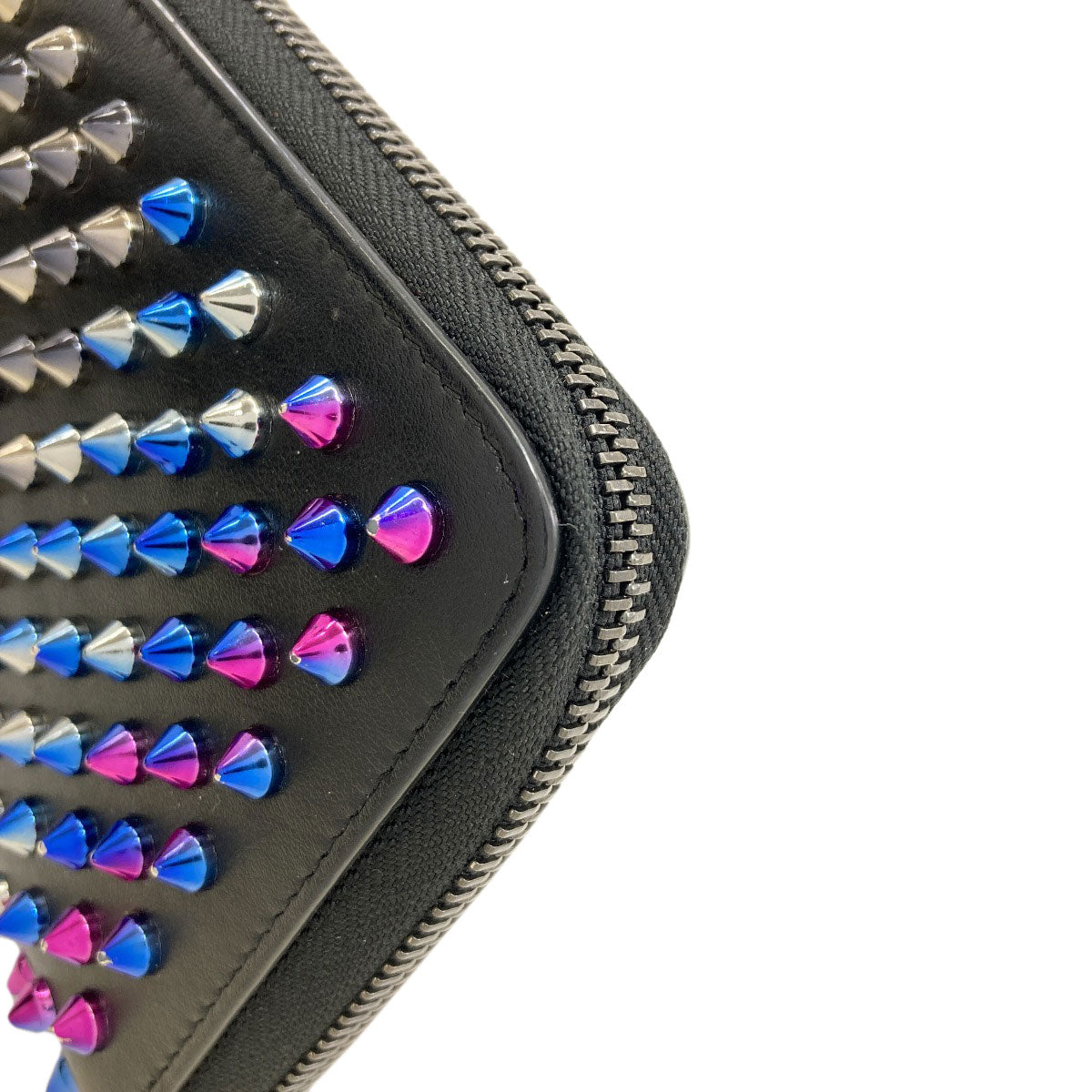 Christian Louboutin Panettone studs Long wallet (with coin pocket) Leather Ladies [Used]