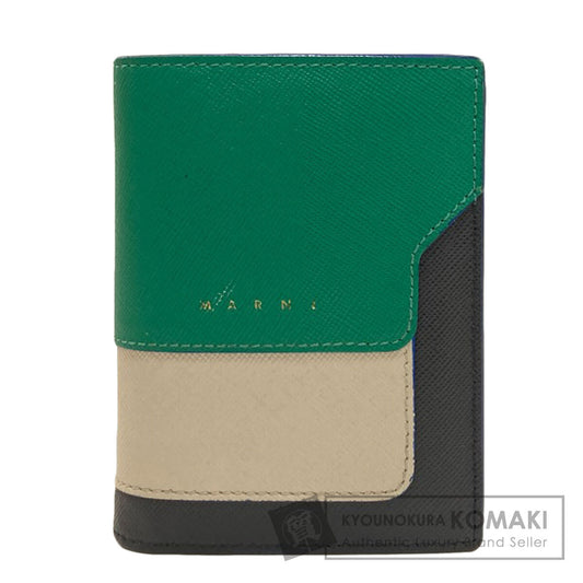 MARNI logo Bifold Wallet with Coin Pocket Leather Ladies [Used]