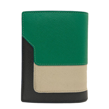 MARNI logo Bifold Wallet with Coin Pocket Leather Ladies [Used]