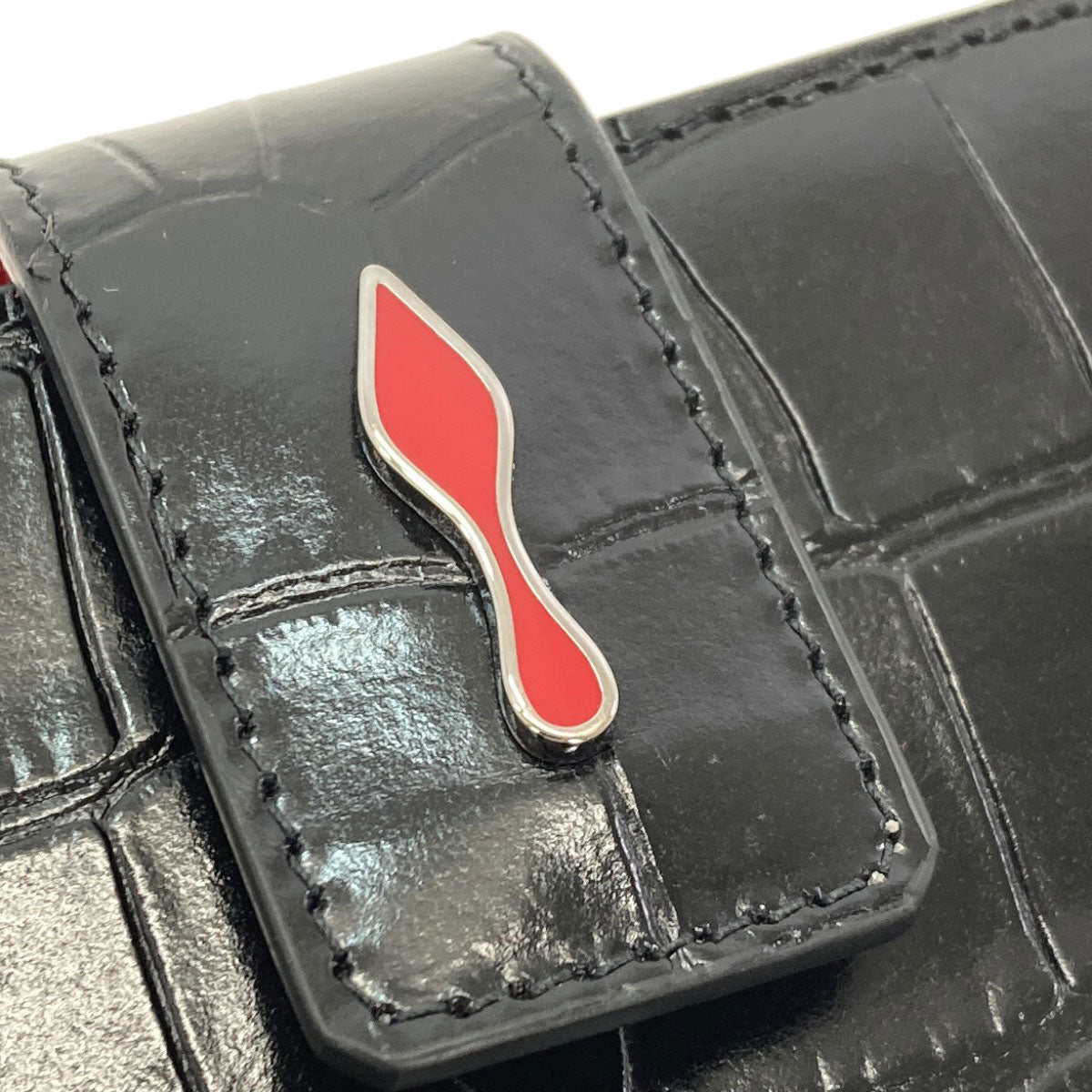 Christian Louboutin Paloma Bifold Wallet with Coin Pocket Leather Ladies [Used]