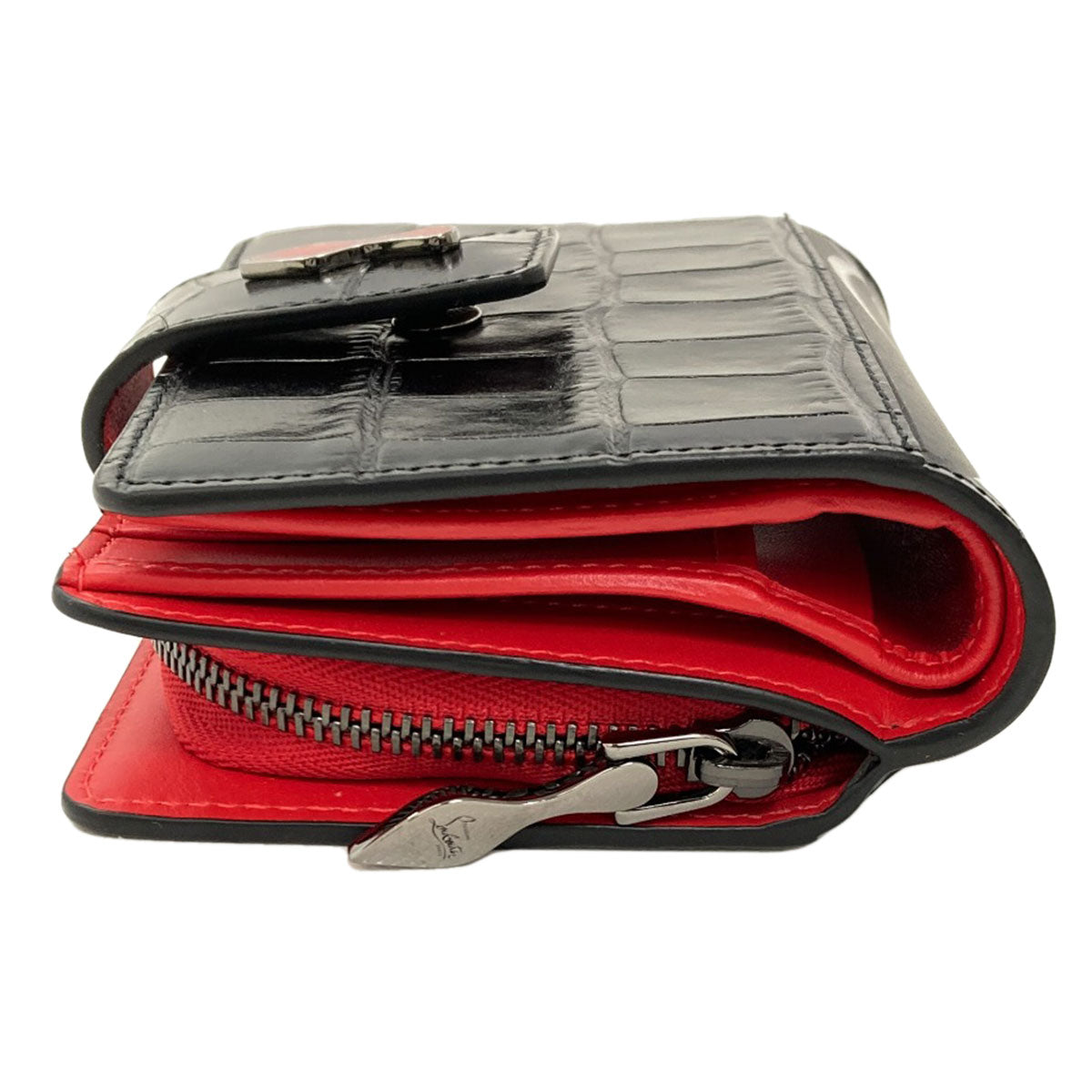 Christian Louboutin Paloma Bifold Wallet with Coin Pocket Leather Ladies [Used]