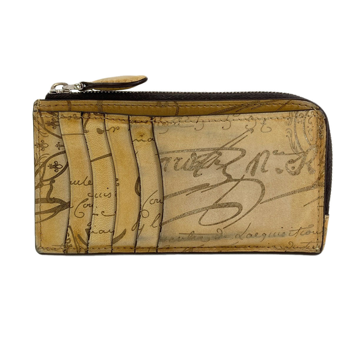 Berluti calligraphy Card Case Leather Ladies [Used]
