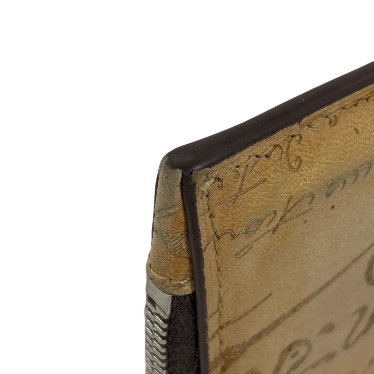 Berluti calligraphy Card Case Leather Ladies [Used]