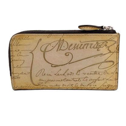 Berluti calligraphy Card Case Leather Ladies [Used]