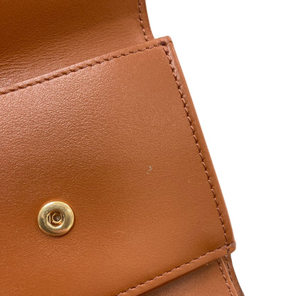 CELINE Triomphe Bifold Wallet with Coin Pocket Leather Ladies [Used]