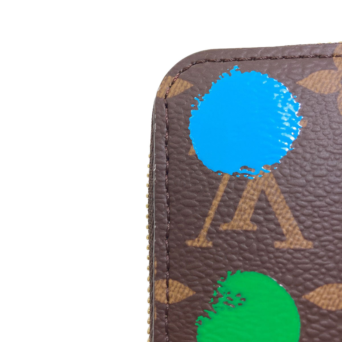 LOUIS VUITTON M81864 Zippy wallet Yayoi Kusama Long wallet (with coin pocket) Monogram canvas Ladies [Used]