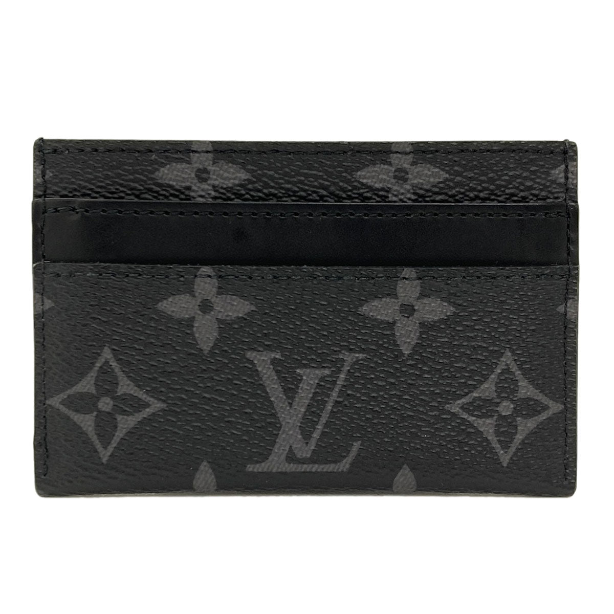 LOUIS VUITTON M62170 Porto cult double Card Case Monogram Eclipse mens [Used]