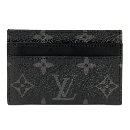 LOUIS VUITTON M62170 Porto cult double Card Case Monogram Eclipse mens [Used]