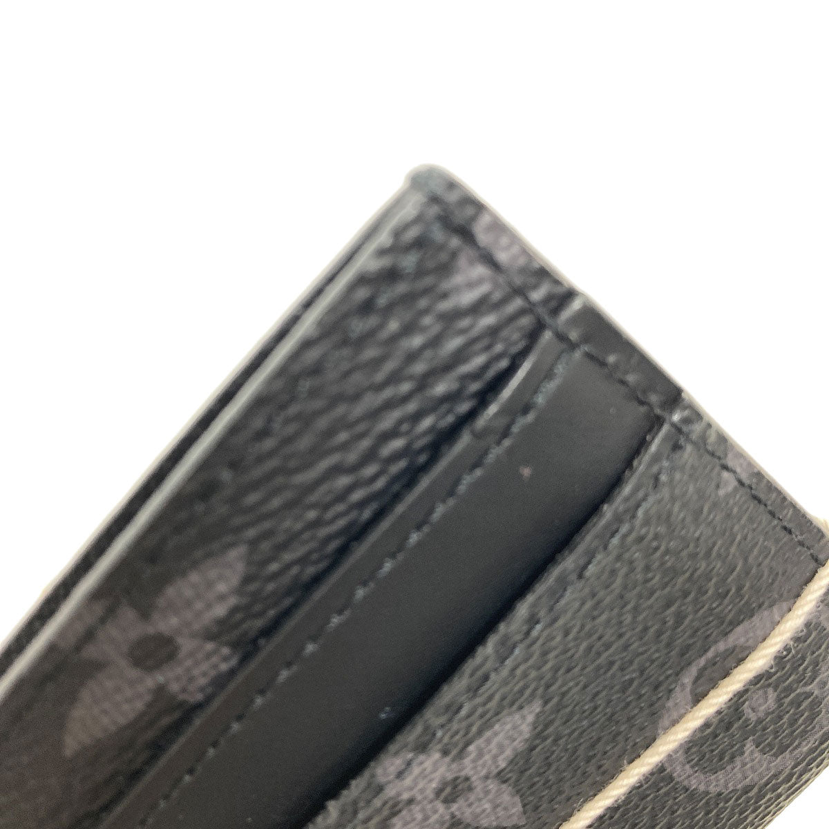 LOUIS VUITTON M62170 Porto cult double Card Case Monogram Eclipse mens [Used]
