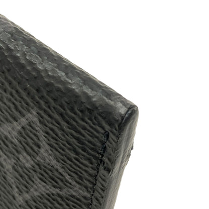 LOUIS VUITTON M62170 Porto cult double Card Case Monogram Eclipse mens [Used]