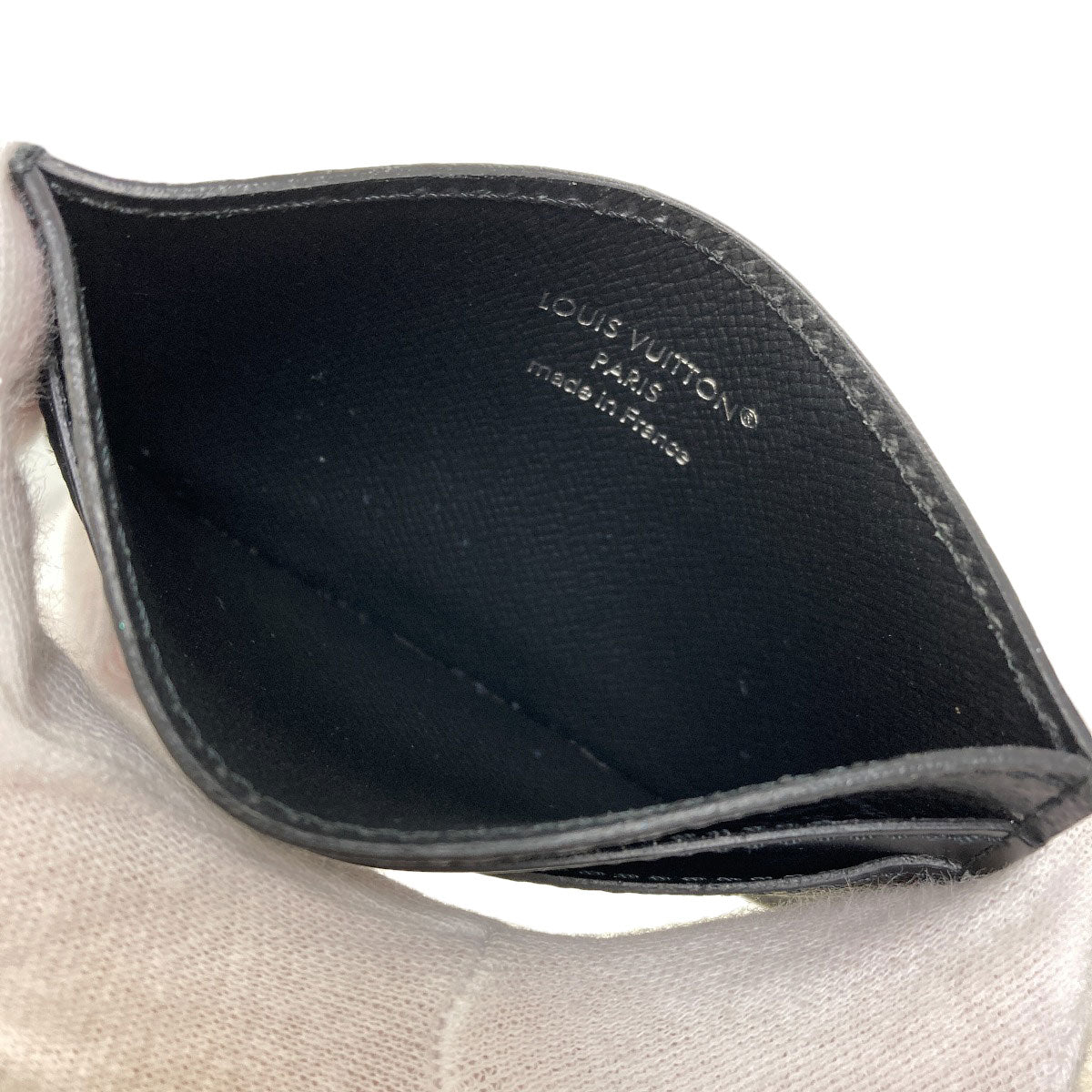LOUIS VUITTON M62170 Porto cult double Card Case Monogram Eclipse mens [Used]