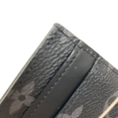 LOUIS VUITTON M62170 Porto cult double Card Case Monogram Eclipse mens [Used]
