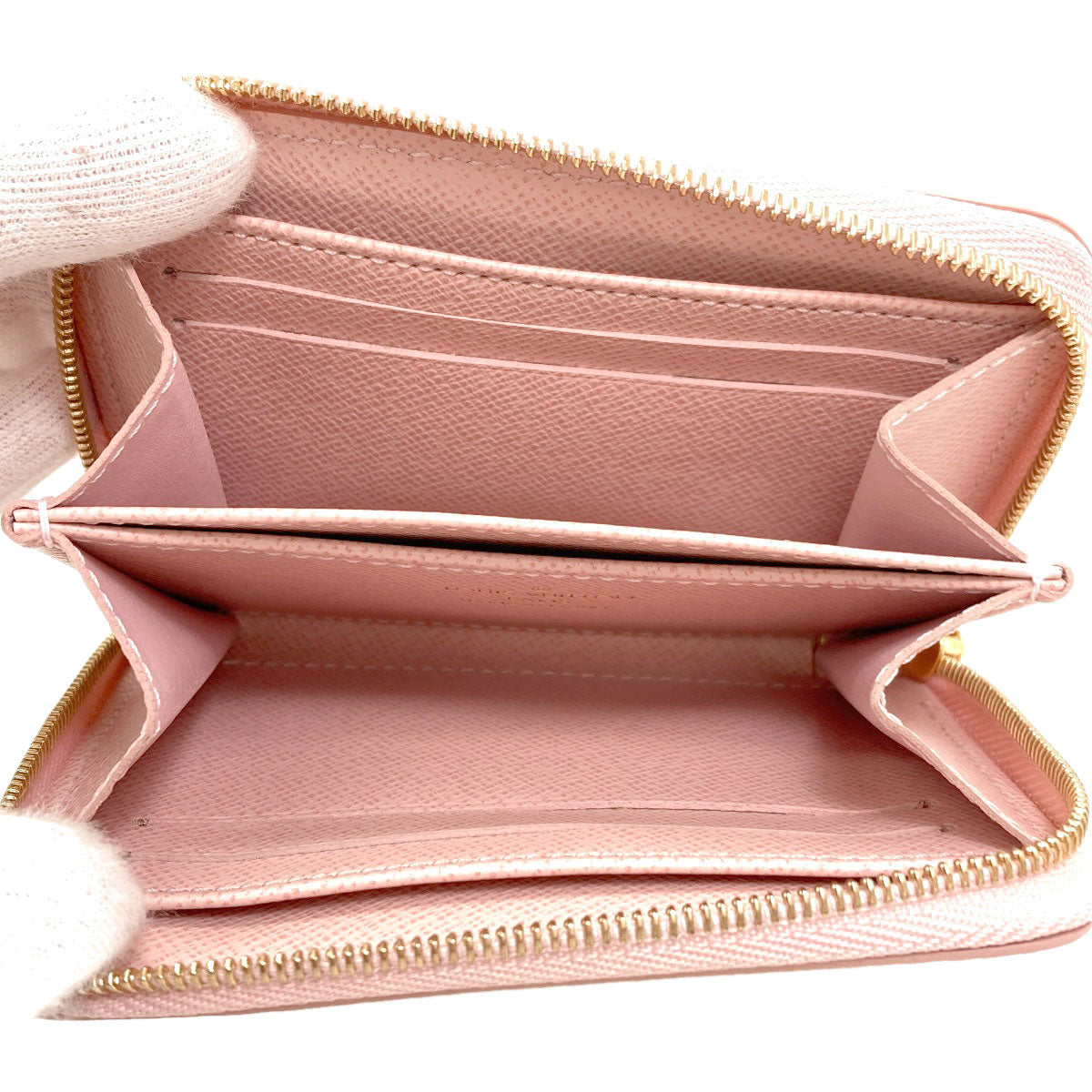 LOUIS VUITTON Zippy coin purse coin purse Damier canvas Ladies [Used]
