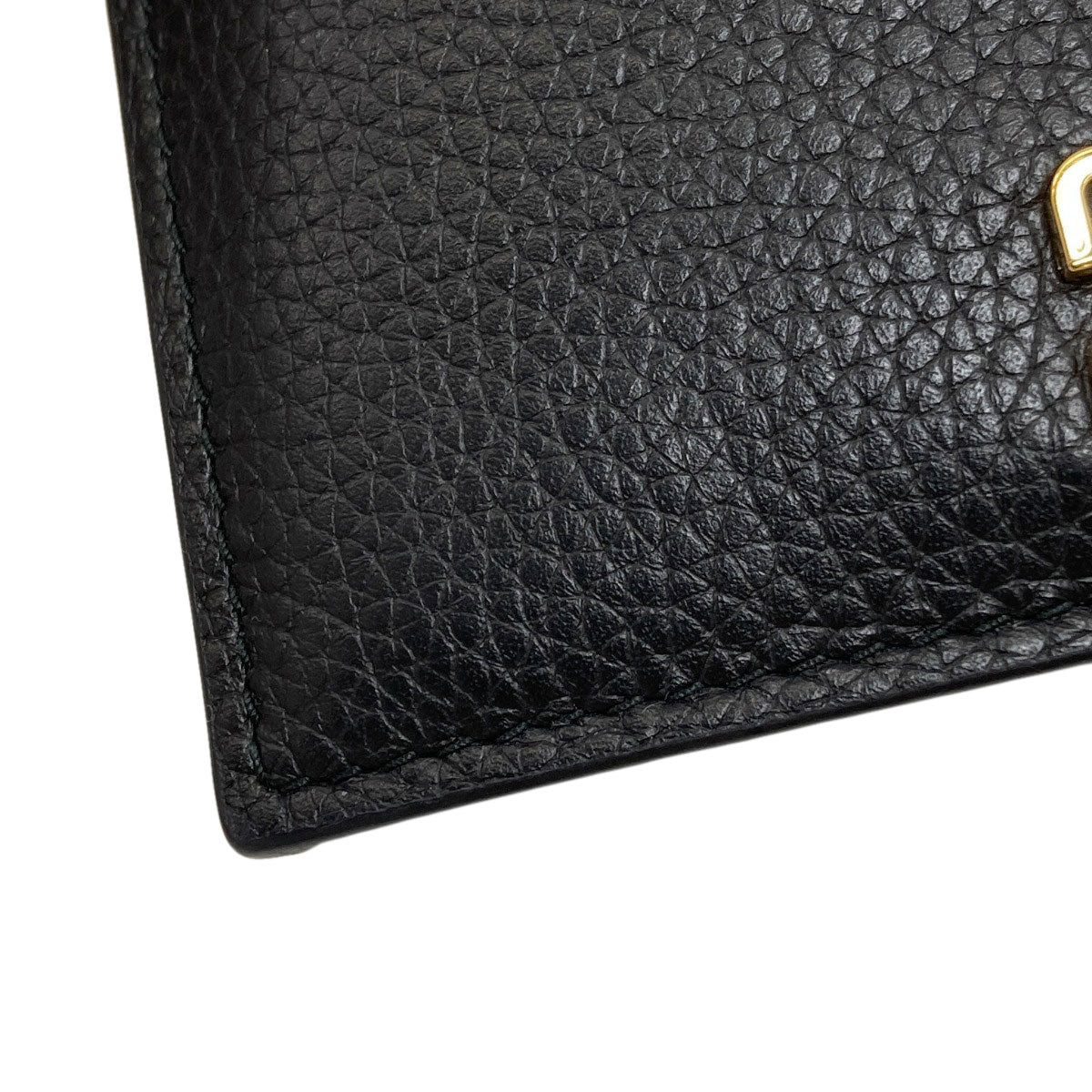 MIUMIU logo Card Case Leather Ladies [Used]